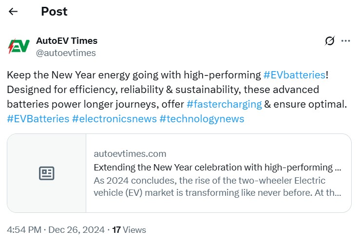 Trontek Highlighted by AutoEV Times for High-Performing EV Batteries
