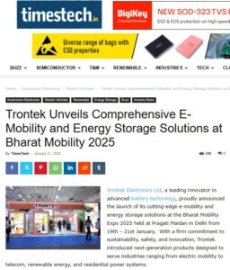 Trontek Featured in Adgully: Driving Mainstream EV Adoption in India