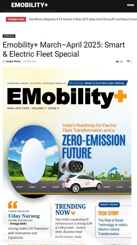 Trontek Featured in EMobility+ March–April 2025 Edition