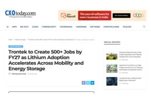 Trontek’s Technical Expansion Highlighted by CXOToday