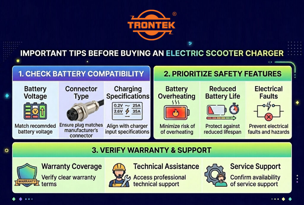 tips before buying electric scooter charger