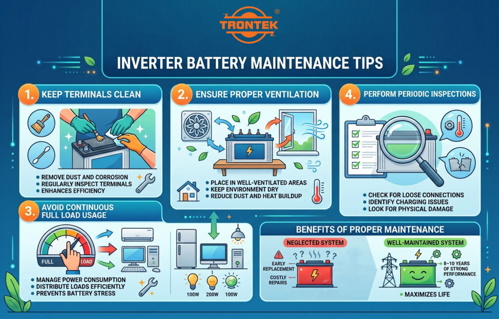 inverter battery maintenance tips