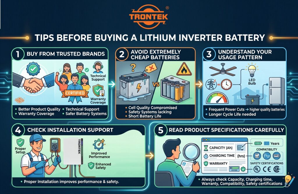 tips for buying lithium inverter battery