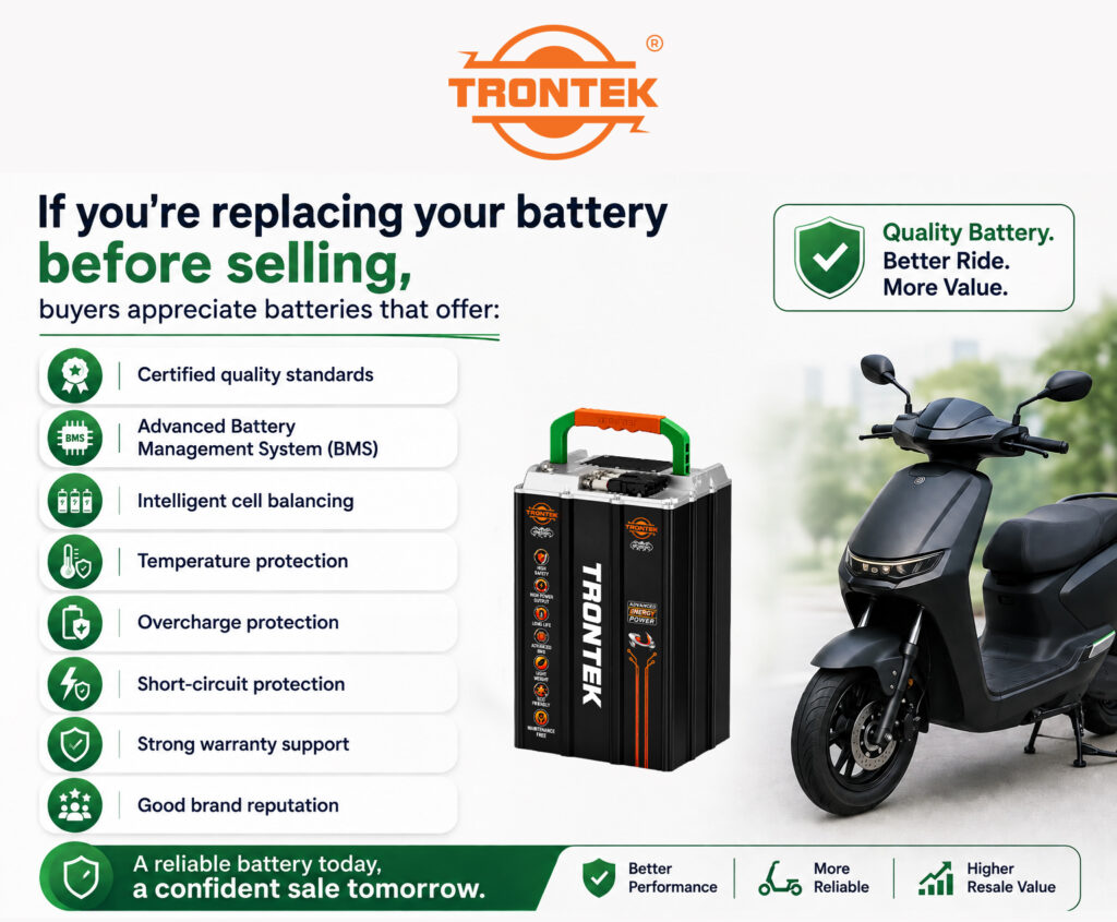 replacing battery before selling